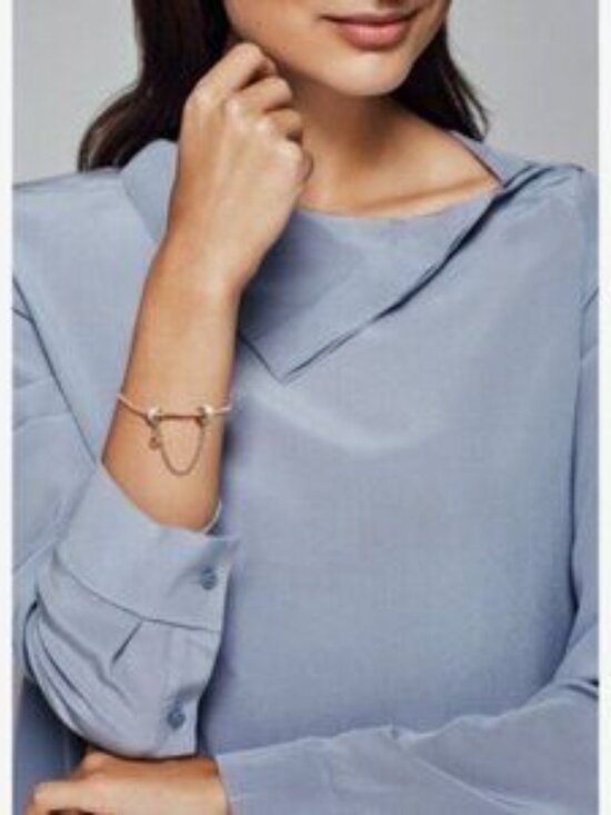 Pandora Dangling Crown O Safety Chain Charm - Picture 2 of 2